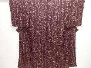 アンティーク　錦紗抽象花模様着物